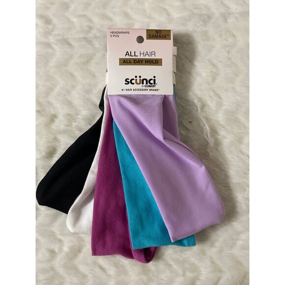 NEW 34 Pieces Hair Accessories Headwraps Scrunchies Side Combs Claw Clip Combs - Picture 2 of 8